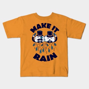 Wealthy Clouds Making It Rain Kids T-Shirt